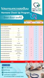 ตรวจฮอร์โมน ไทรอยด์ ฮอร์โมนเพศ ต่อมหมวกไต